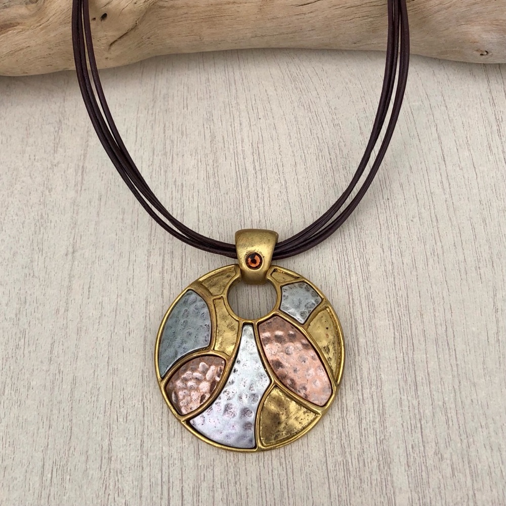 Chico’s Multi-Tone Metal Statement Necklace